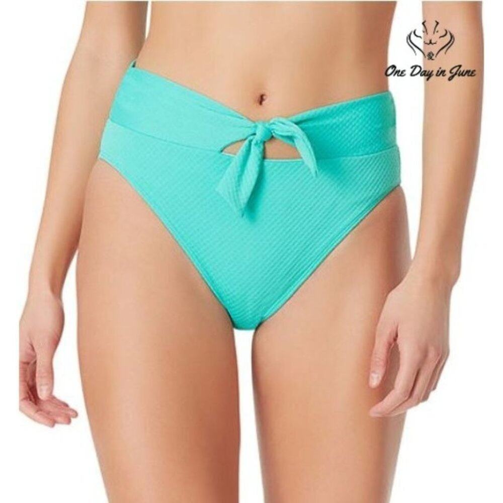 Sugar Beach Textured High Waist Bikini Bottom Size M